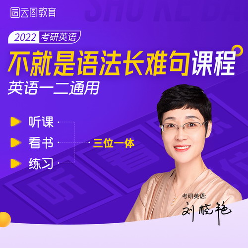 2022考研英語劉曉艷 語法和長難句課程
